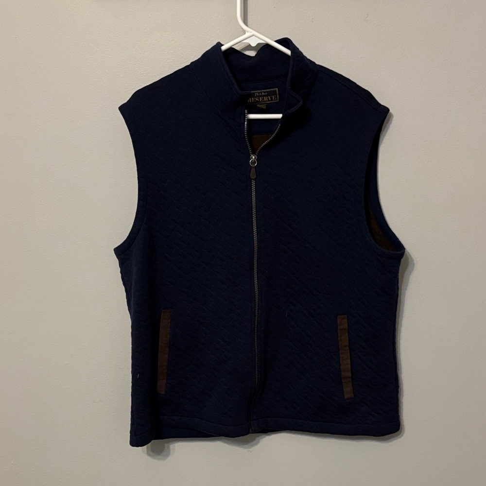 Jos. A. Bank Men's Navy Blue Quilted Vest